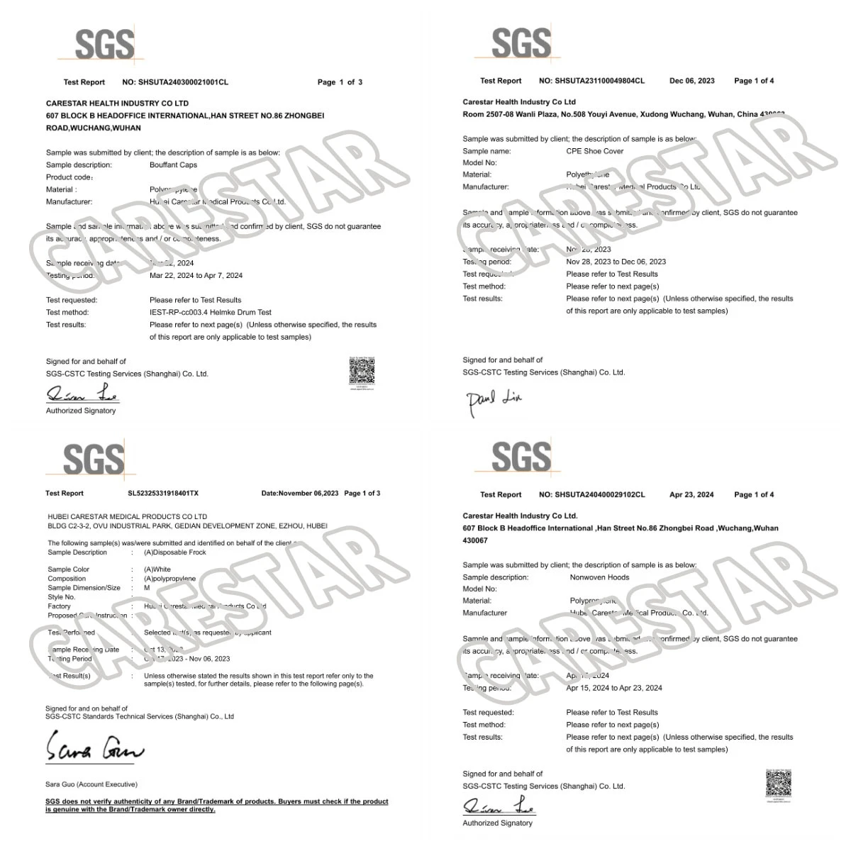 CERTIFICATES